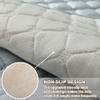 QIAQ Soft Velvet Sofa Cover, Washable, Universal Non-Slip Cover for Sectional Sofa, Gray-Green, 110 x 210 cm view 3