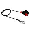TGDGFKIAS Kayak Paddle Leash, Anti-Loss Coiled Lanyard with Carabiner, Black view 1