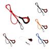 TGDGFKIAS Kayak Paddle Leash, Anti-Loss Coiled Lanyard with Carabiner, Black view 2