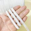 Elastic Ribbed Cord, White, 91.4 m, 8 mm view 3