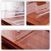 Transparent Table Protector with Rounded Edges, 2 mm Thick, Soft Glass Table Cover (60 x 120 cm) view 3