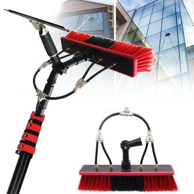 GAONUDAN Water-Fed Pole Set with 270° Rotating Brush Head, 30 ft/9 m