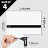 Uadme Laser Engraving Plates, 30 x 20 cm ABS Plastic Sheets, 4-Pack Personalized A4 Signs, for Engraving Artwork, Yard Signs and DIY Crafts, Black on White view 2