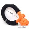 VChics Synthetic Winch Rope Cable Kit, Orange, 10 mm × 80 mm, ATV Winch Shackles, UHMWPE Shackles, ATV Winch Cable for Truck, SUV, UTV and ATV view 2