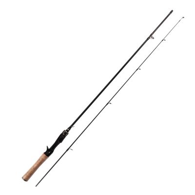 LSHIJI Portable Carbon Fishing Rod with Smooth Ceramic Guides, Curved Handle, 1.68 m