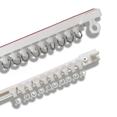 Self-Adhesive Curtain Track, Single-Track Ceiling-Mount Set, No Drilling, 410 cm