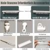 Self-Adhesive Curtain Track, Single-Track Ceiling-Mount Set, No Drilling, 410 cm view 4