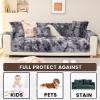 ZCXRYFL Plush Non-Slip Sofa Cover, 70 x 150 cm, Gray view 2