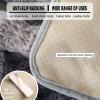 ZCXRYFL Plush Non-Slip Sofa Cover, 70 x 150 cm, Gray view 4