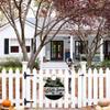 “She Shed” Sign for Front Door, Porch, Round Rustic Wood Hanging Sign view 4