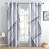 CozyRest Gray Triangle Blackout Curtains, 230 x 117 cm, Set of 2 Panels view 3