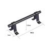 1 pc Black Carbon Steel Vintage Sliding Door Pull Handle view 2