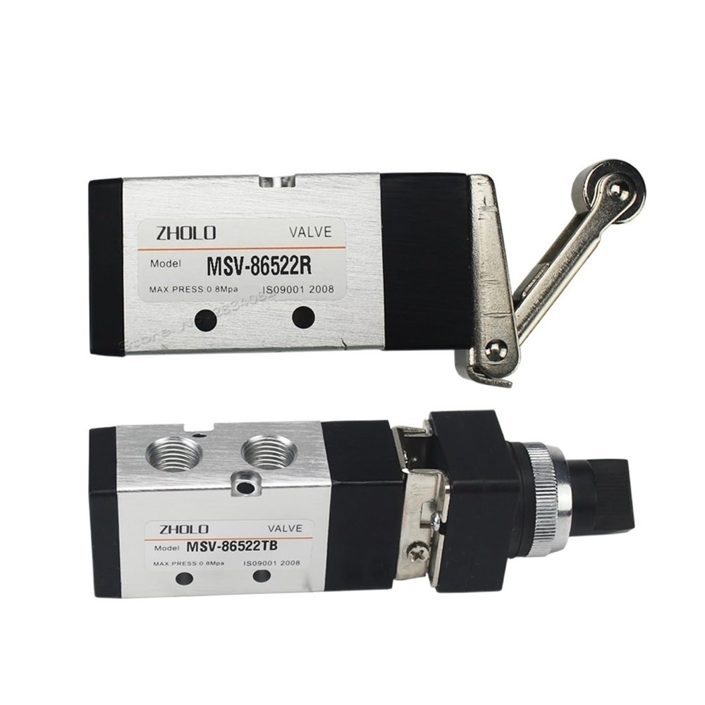 PHNOITPQ 1/4" Roller Manual Pneumatic Valve, MSV-86522TB, 30 mm