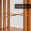 Rotating Bookshelf, 5/6 Tiers, 360-Degree Display, Solid Wood, Freestanding, Brown view 4