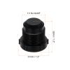 PATIKIL 3/4" Plastic Threaded Plugs, 12-Pack, 17/16-14 UNF Male Thread, 45° SAE Flare Pipe Fitting Valve Caps for AC Pipes, Gas Lines and Hydraulics, Black view 2
