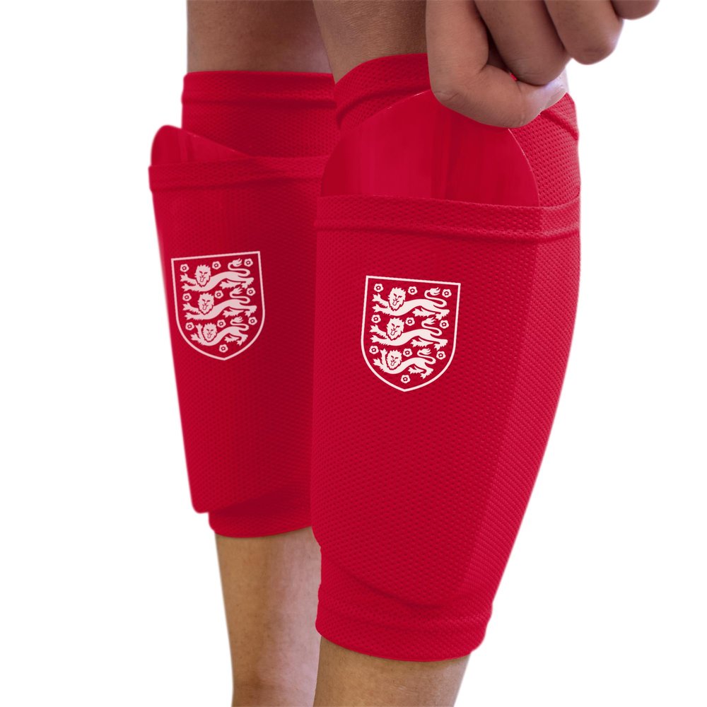 Hy-Pro Officially Licensed England FA Junior Shin Guards with Sock Sleeves