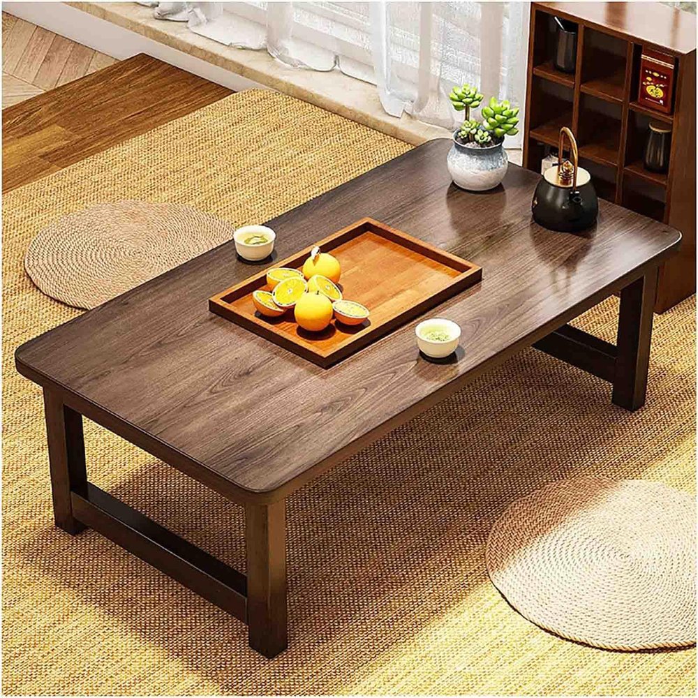 Japanese Folding Coffee Table, Vintage Laptop and Picnic Table, 80 x 40 x 35 cm
