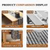 Japanese Folding Coffee Table, Vintage Laptop and Picnic Table, 80 x 40 x 35 cm view 4