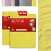 EVE Textile Fitted Sheet 2-Pack, 60 x 120 cm, Yellow, Jersey, for Cribs & Baby Beds view 1