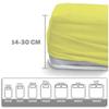 EVE Textile Fitted Sheet 2-Pack, 60 x 120 cm, Yellow, Jersey, for Cribs & Baby Beds view 2