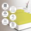 EVE Textile Fitted Sheet 2-Pack, 60 x 120 cm, Yellow, Jersey, for Cribs & Baby Beds view 3