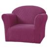 ZYHBBGXFC-XM Stretch Armchair Slipcover for Barrel Chairs, Machine Washable, Purple view 1