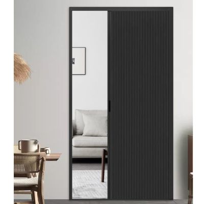 Accordion Folding Door Room Divider with Frame and Handle