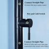 Outdoor Ground Shower with Swivel Joint and Adjustable Rain Shower Head, Black view 4