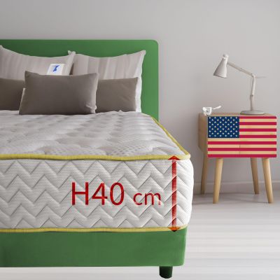 Comfy Line Memory Foam Mattress, Single Bed, 85 x 195 cm, 40 cm High