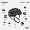 Lazer Unisex Z1 KinetiCore Helmet, Matte Pine Green, L, 58–61 cm view 3