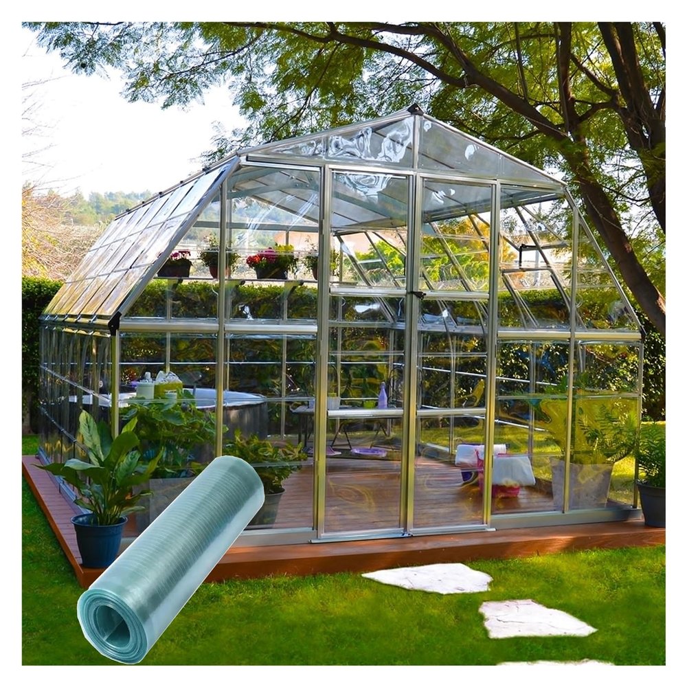 0.8 mm Polycarbonate Roofing Sheets, Lightweight and Easy to Cut, 25 m x 0.8 m
