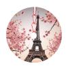 30 in White Plush Paris Eiffel Christmas Tree Skirt view 4