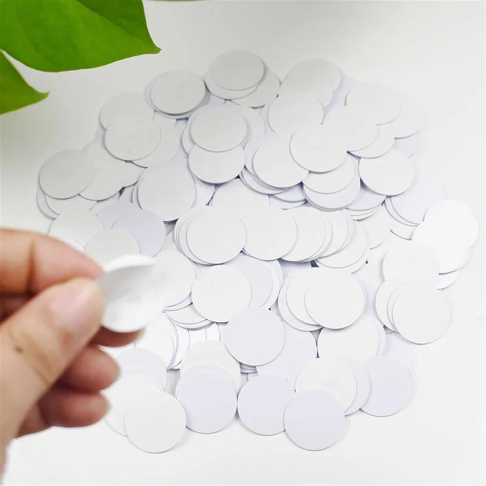 10-Pack 13.56 MHz NFC MF 1K S50 F08 ISO14443A Smart NFC Coin Cards, 25 mm/30 mm