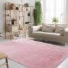 STGAO Pink Shaggy Bedroom Rug, 45 x 230 cm, Non-Slip view 1