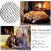 3-Panel Metal Fireplace Spark Guard with Handles view 3