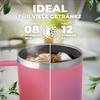 Maverton Pink 600 ml Tumbler with Handle and Lid view 4