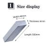CHAOUYYZ Aluminum Flat Bars, 500 mm, 40 x 4 mm, 5 Pieces view 2