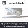 CHAOUYYZ Aluminum Flat Bars, 500 mm, 40 x 4 mm, 5 Pieces view 3