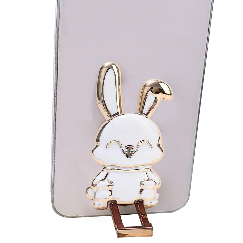 Generic Bunny Phone Desk Stand, Foldable, 4 × 9 × 0.7 cm