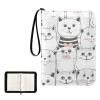Cute White Kitten Cartoon Baseball Card Album, Trading Card Binder with Double-Sided Removable Sleeves view 2