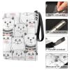 Cute White Kitten Cartoon Baseball Card Album, Trading Card Binder with Double-Sided Removable Sleeves view 4