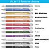 Zoonnis 12-Piece Personalized Retractable Ballpoint Pens, Custom Engraved with Name or Text, Black Ink view 3