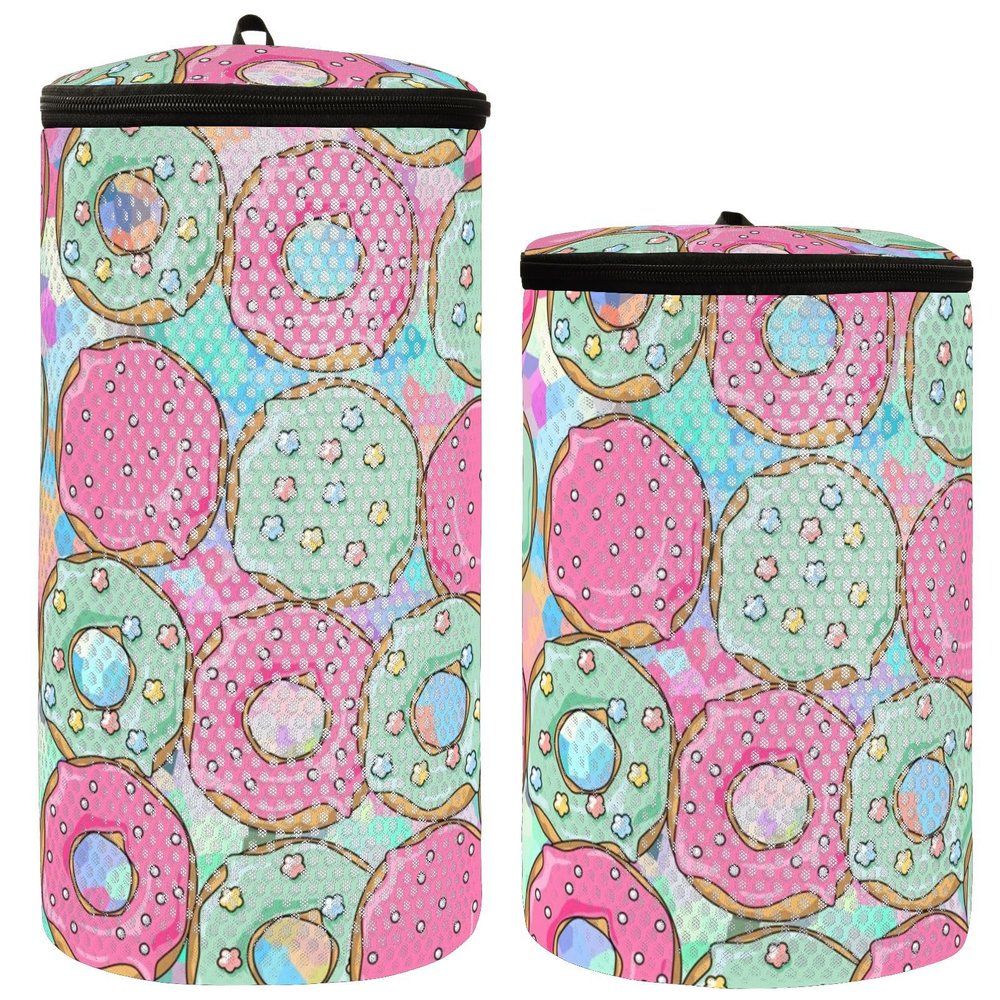 Colorful Donut Shoe Wash Bags for Sneakers, 2-Pack