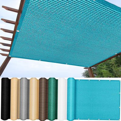 Balcony Privacy Screen, 1 x 2.1 m, HDPE Shade Net, Weather-Resistant, Sky Blue