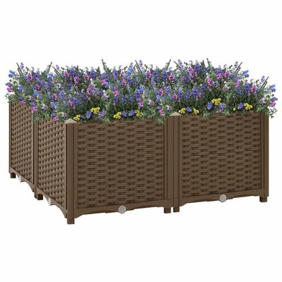 Lauuoeriau Raised Garden Bed, 80 x 80 x 38 cm, Polypropylene