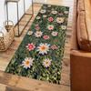 Siunwdiy 3D Floral Rug Runner, Non-Slip, Washable, Olive Green, 60 x 100 cm view 3