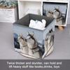 YKUDBN Foldable Storage Box with Husky Dog Print and Handles view 3