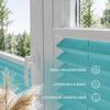 Home-Vision Premium No-Drill Pleated Blind, Clamp-Fix, Turquoise, W120 x H130 cm view 2