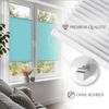 Home-Vision Premium No-Drill Pleated Blind, Clamp-Fix, Turquoise, W120 x H130 cm view 3