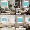 Home-Vision Premium No-Drill Pleated Blind, Clamp-Fix, Turquoise, W120 x H130 cm view 4